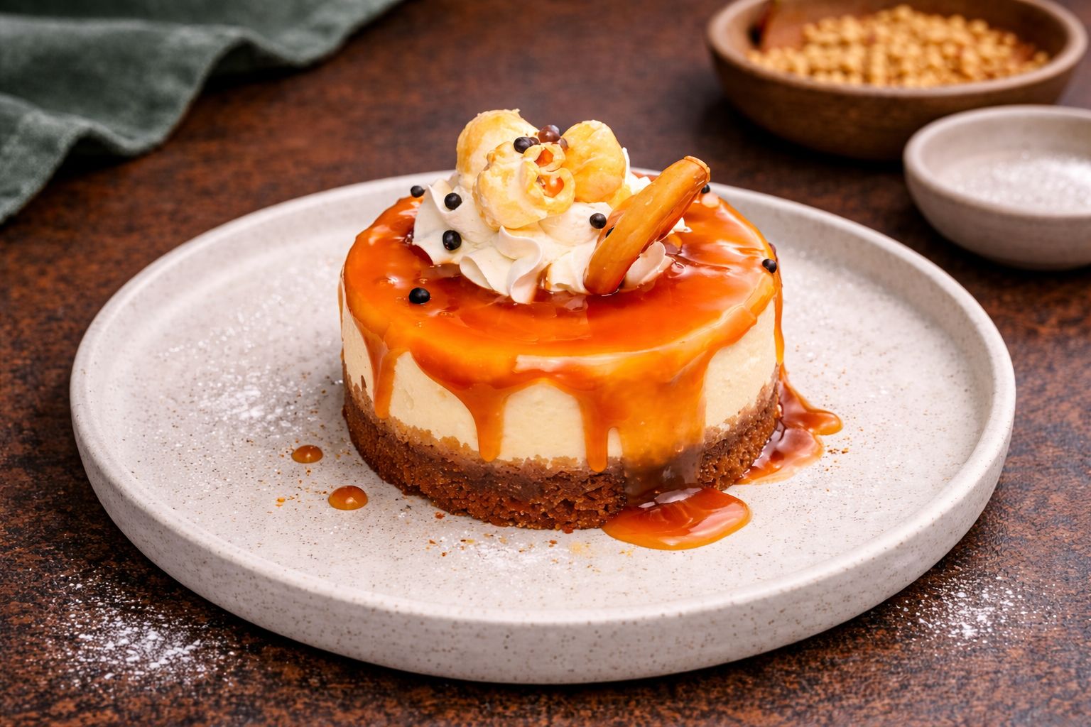 Чизкейк классический с карамелью