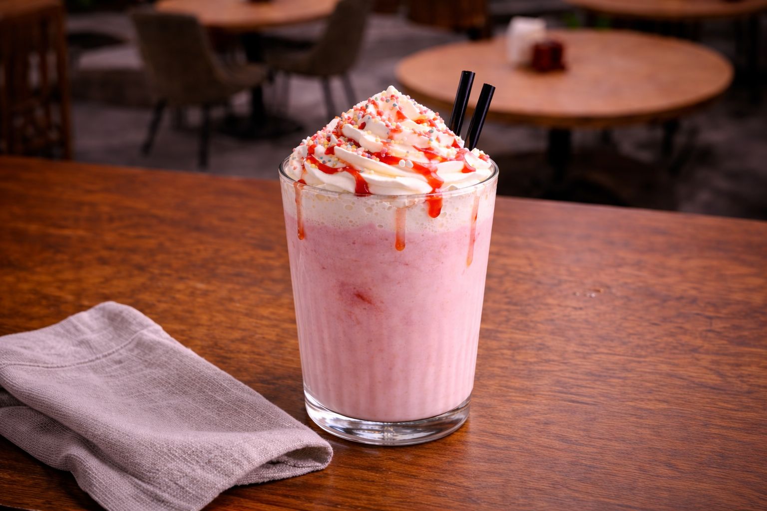 Милкшейк клубничный