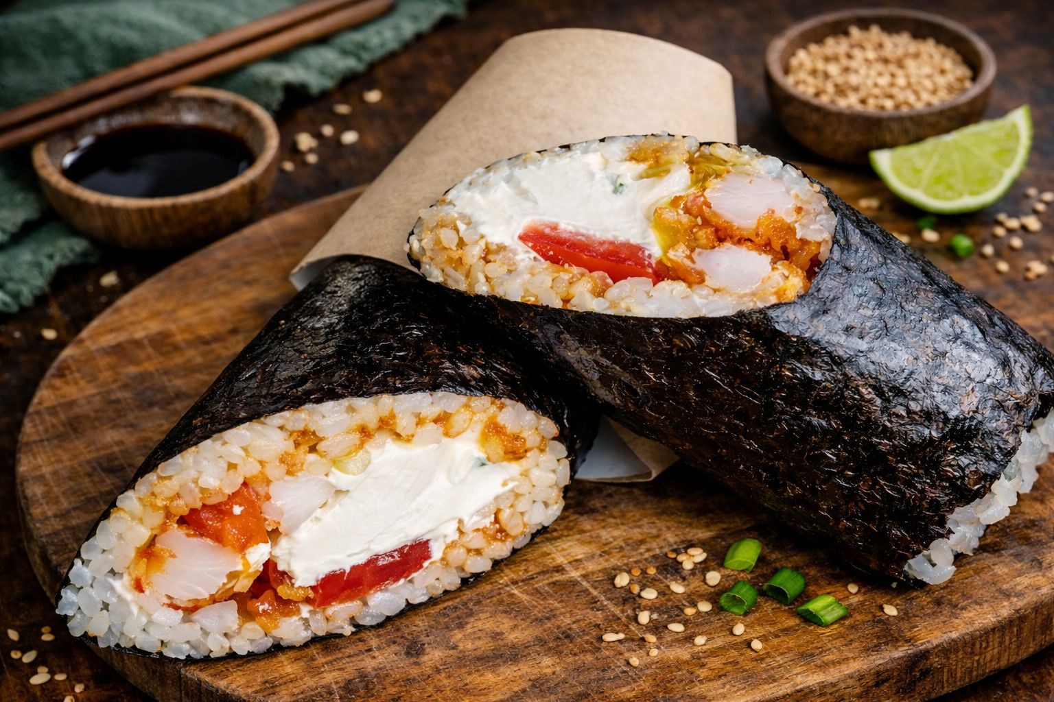 Шауролл с креветкой