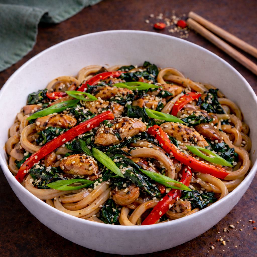 Вок с курицей