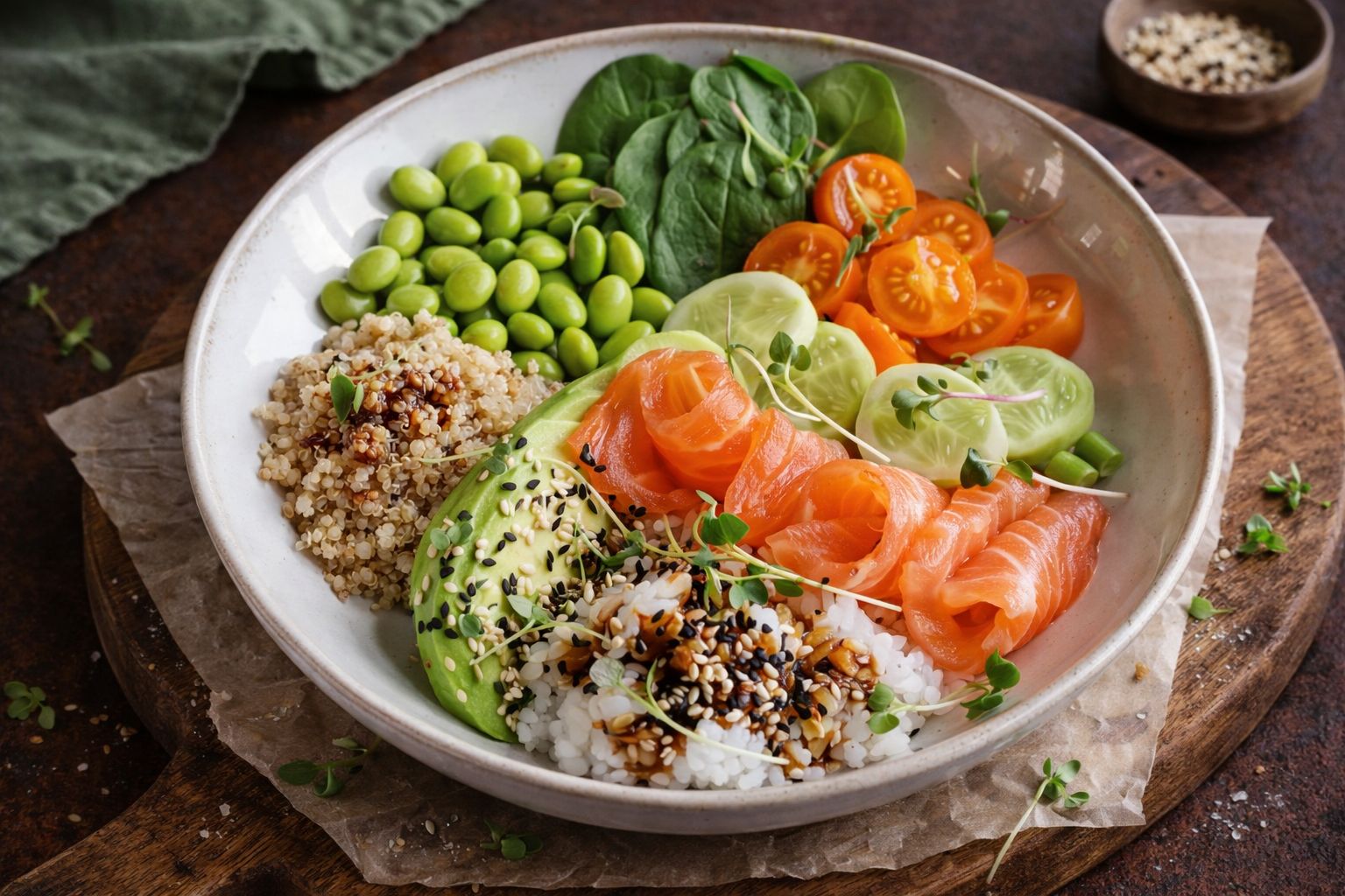 Поке Боул с лососем