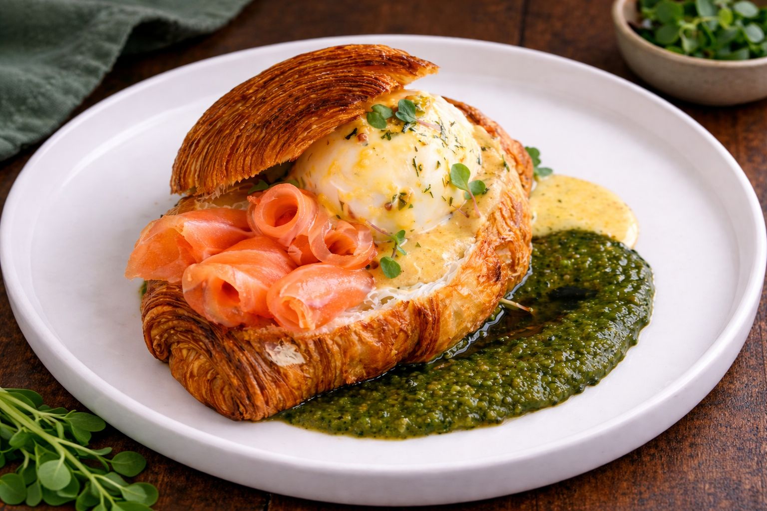 Круассан Фуррэ лосось