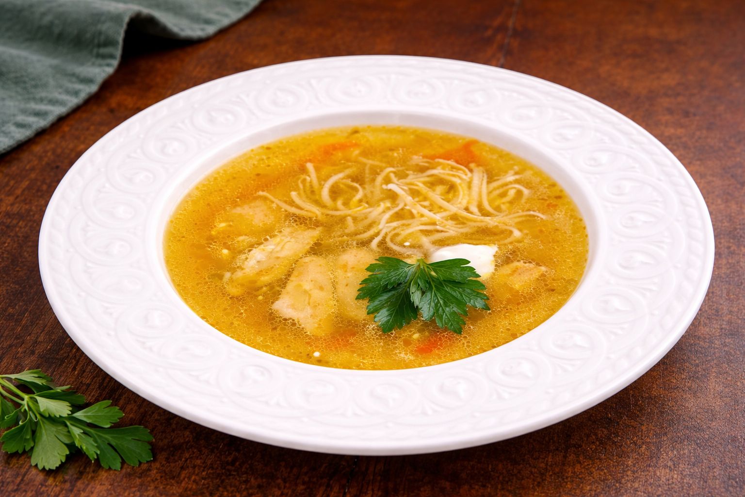 Суп лапша куриная